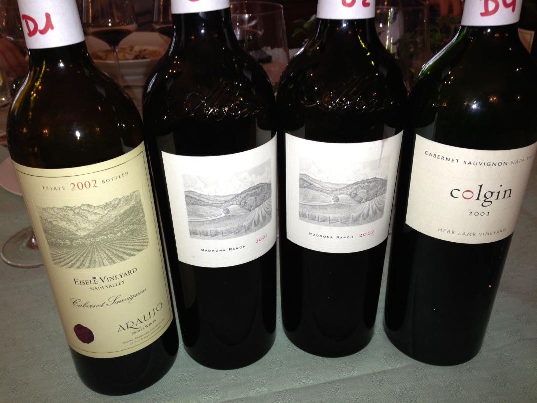 Mörderflight mit den vier  Siegerweinen