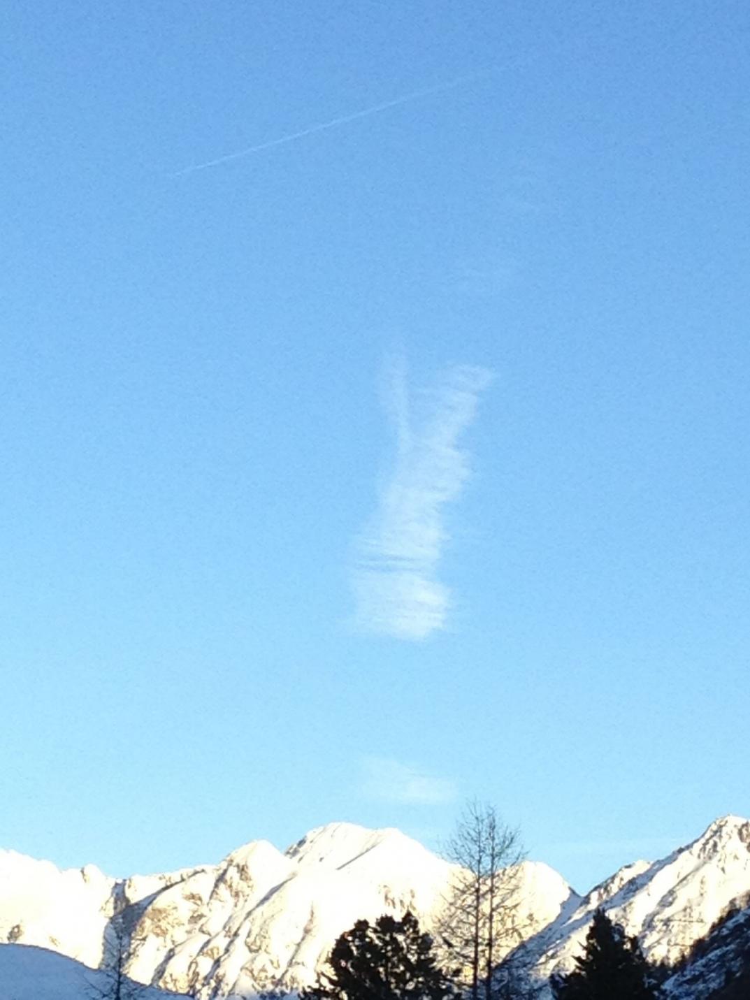 Das Playboy-Bunny am Himmel von Pontresina