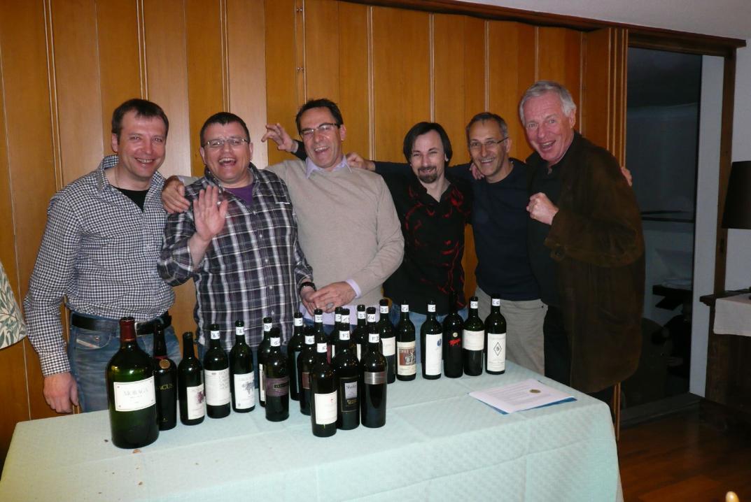 Grosse Wein und strahlende Gesichter