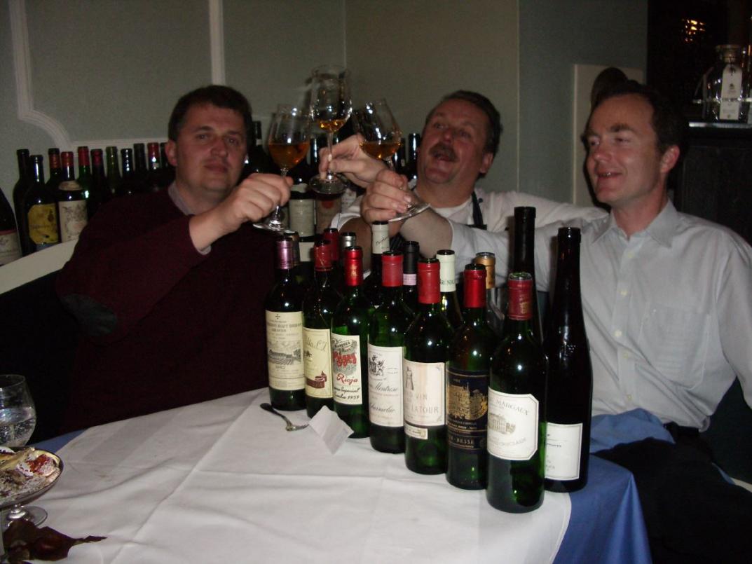 Australier, Spitzenkoch und Gastgeber (v.l.)