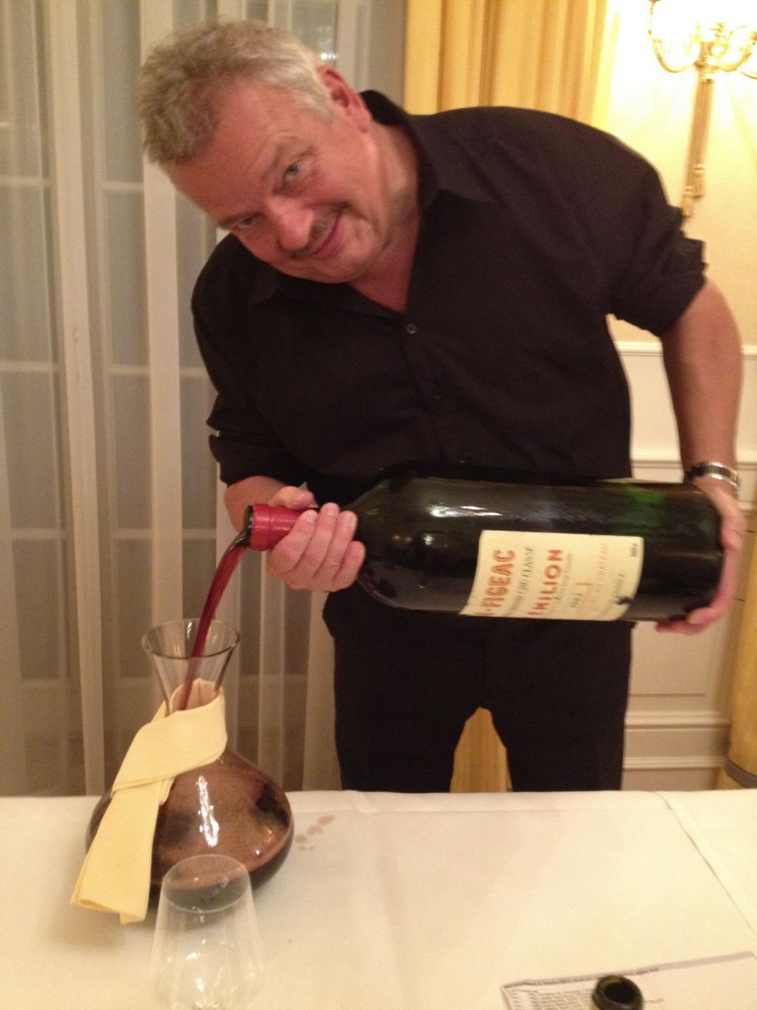 René Gabriel persönlich am Decanter