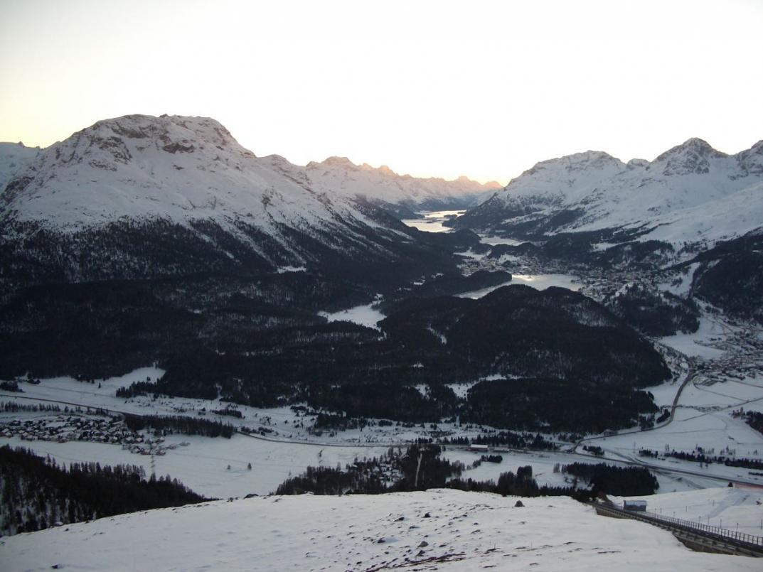 Sonnenuntergang auf Muottas Muragl