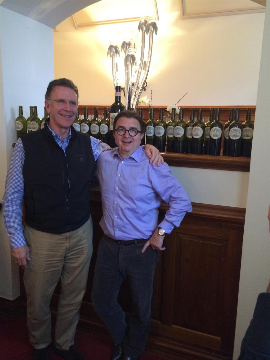 Gastgeber Eugen Haefliger mit Don Weaver